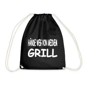 Grill - Turnbeutel - Schwarz - Vorne
