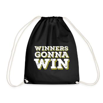 Les gagnants vont gagner - Sac de sport léger - noir - Devant