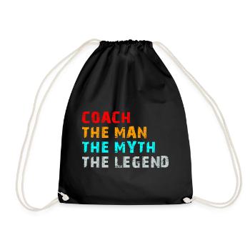 Coach L’Homme Le Mythe La Légende Drôle Cadeau - Sac de sport léger - noir - Devant