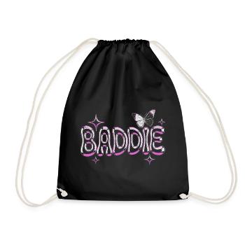 Baddie Aesthetic Böses Mädchen Bad Girl Baddie - Turnbeutel - Schwarz - Vorne