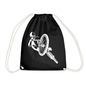 Mountain Bike - Downhill - Drawstring Bag - black - Front