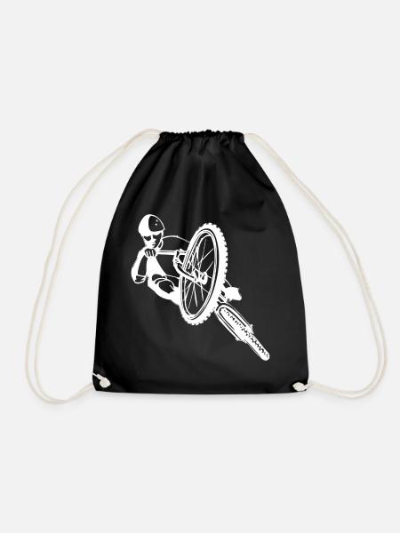 Mountain Bike - Downhill - Drawstring Bag - black