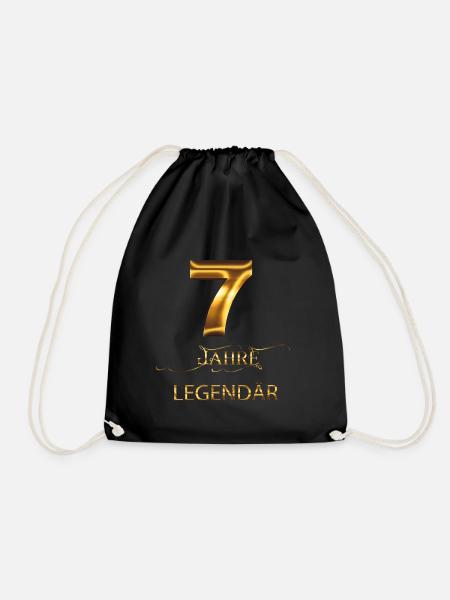 7 Jahre Legendär - Turnbeutel - Schwarz