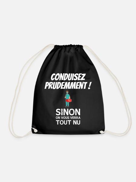 Ambulancier Humour - Conduisez prudemment ! - Sac de sport léger - noir