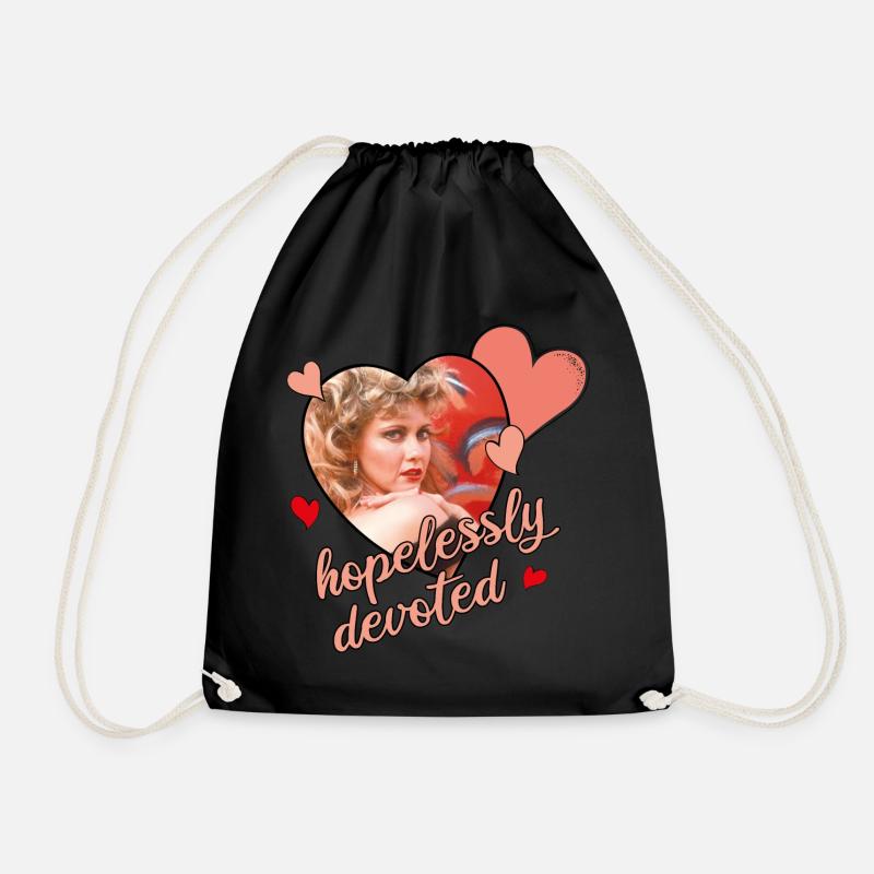 Grease Sandy Olsson Hopelessly Devoted Spruch - Turnbeutel - Schwarz