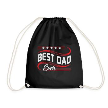 BEST DAD EVER - Sac de sport léger - noir - Devant