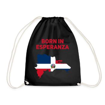 Esperanza Dominikanische Republik - Turnbeutel - Schwarz - Vorne