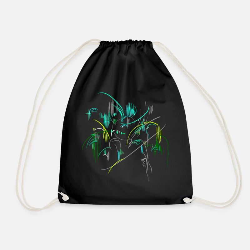 Paysage abstrait - Sac de sport léger - noir