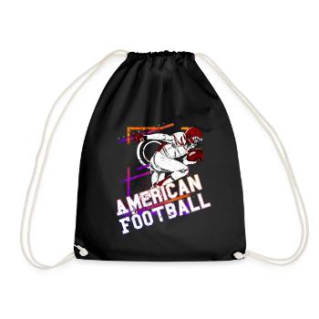 Joueur de football américain Joueur de football américain Sports - Sac de sport léger - noir - Devant