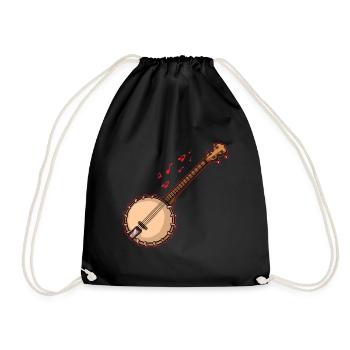 Chemises Banjo Pour Hommes Bluegrass Appalachia Folk - Sac de sport léger - noir - Devant