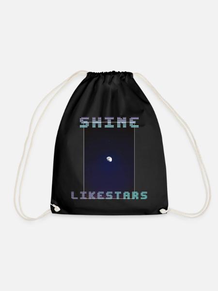 SHINE - Turnbeutel - Schwarz