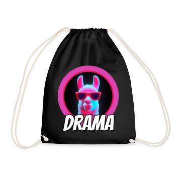 Cool Shades LLama Drama - Drawstring Bag - black - Front