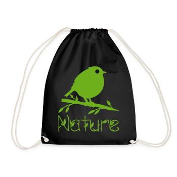 Nature is waking up - Drawstring Bag - black - Front