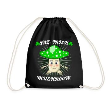 Le champignon irlandais, drôle de conception de champignons - Sac de sport léger - noir - Devant