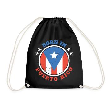 Puerto Rico - Drawstring Bag - black - Front