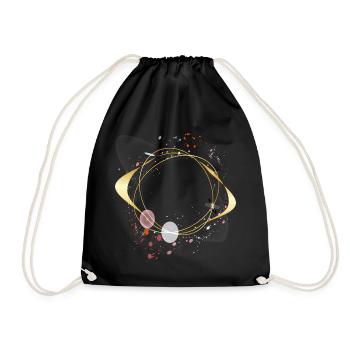 Fantasie, Ornament - Turnbeutel - Schwarz - Vorne