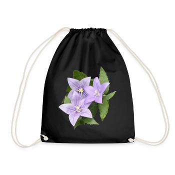 FLEUR DE BALLON VIOLET - Sac de sport léger - noir - Devant