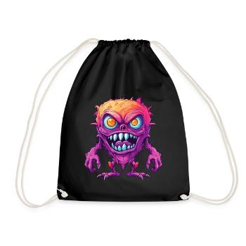 Halloween Monster Zombie Effrayant Costume d’horreur - Sac de sport léger - noir - Devant