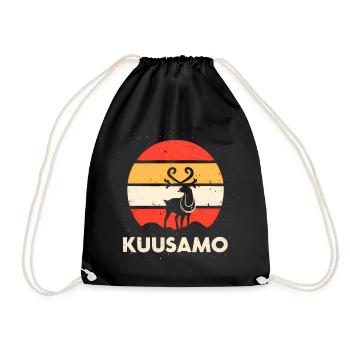 Kuusamo Finland Into The Wild #5 - Drawstring Bag - black - Front
