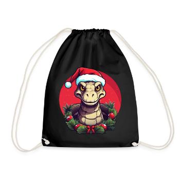 Snakes Christmas - Drawstring Bag - black - Front