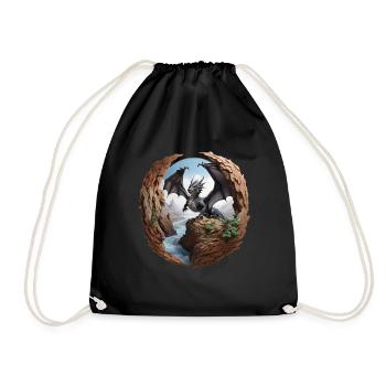 dragon - Sac de sport léger - noir - Devant