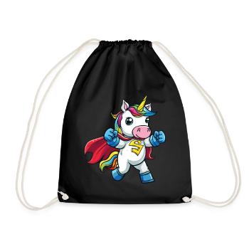 Licorne super-héros superpouvoirs bande dessinée surnaturelle - Sac de sport léger - noir - Devant