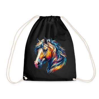 Cheval - Sac de sport léger - noir - Devant