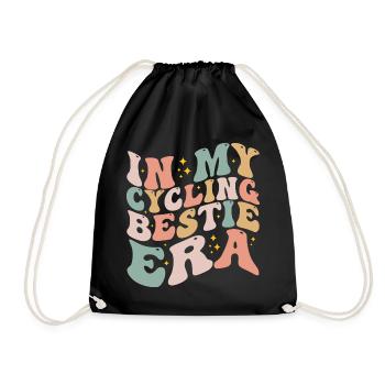 In My Cycling Bestie Era Retro Game Day | Cycling - Sac de sport léger - noir - Devant