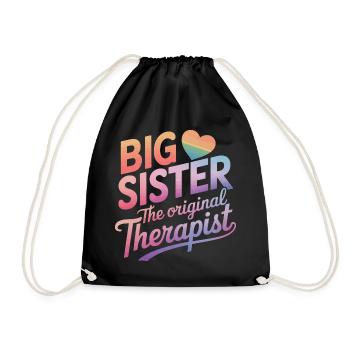 Sister Sibling Family - Drawstring Bag - black - Front
