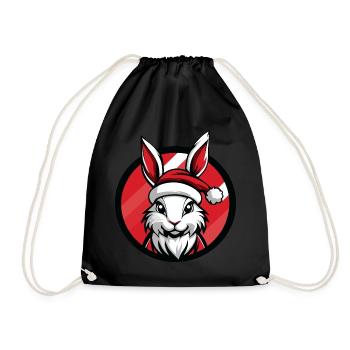 Noël Bunny Noël - Sac de sport léger - noir - Devant