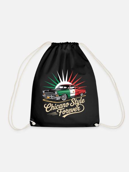 Chicano Forever Mexiko Pride - Turnbeutel - Schwarz