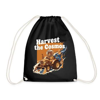 Cosmos récolte l’ours sur tracteur - Sac de sport léger - noir - Devant