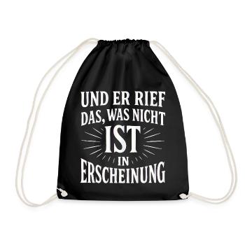 And he called forth that which is not - Drawstring Bag - black - Front