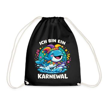 Je suis une douce Charme du Carnaval des Dames Karnewal - Sac de sport léger - noir - Devant