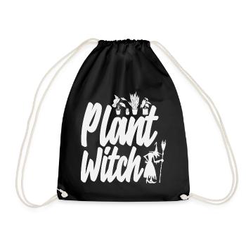 Plant Witch Plant Lover - Drawstring Bag - black - Front