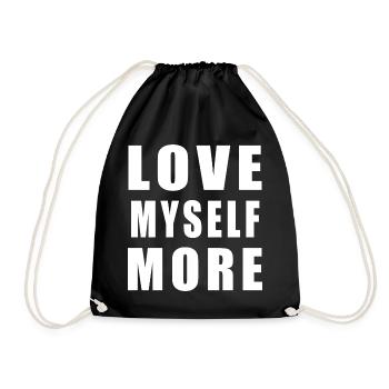 Je m’aime plus - Sac de sport léger - noir - Devant