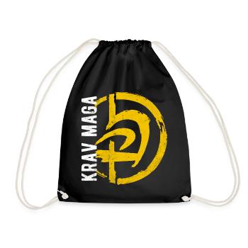 Kravmaga Krav Self Defense Gym GYM - Drawstring Bag - black - Front