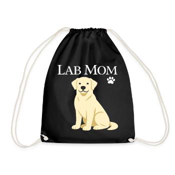 Labrador Retriever Labrador Mutter Hund Welpe Haustierliebhaber - Turnbeutel - Schwarz - Vorne