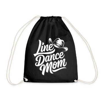 Line Dance Mom - Drawstring Bag - black - Front
