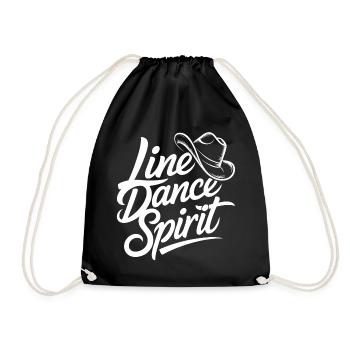Line Dance Spirit - Drawstring Bag - black - Front