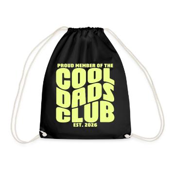 Cadeau de la fête des pères 2026 - Club des papas cool - Sac de sport léger - noir - Devant