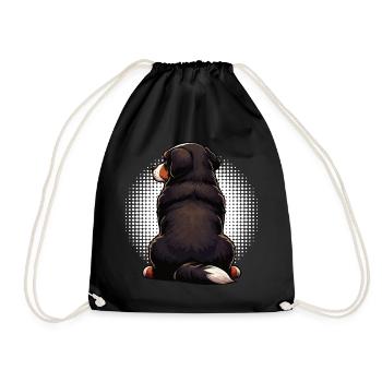Berner Sennenhund Sennenhunde Sennen Besitzer - Turnbeutel - Schwarz - Vorne