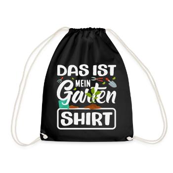 Das Ist Mein Garten - Turnbeutel - Schwarz - Vorne