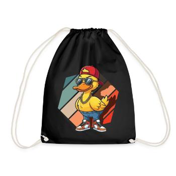 Motifs drôles de canards Citons amoureux de canards - Sac de sport léger - noir - Devant