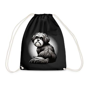 Havanese Havanese Owners Havanese Farmers - Drawstring Bag - black - Front