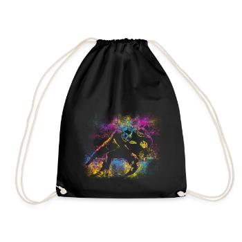 Football Colors - Drawstring Bag - black - Front