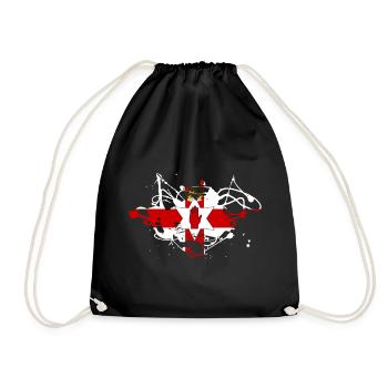Northern Ireland - Drawstring Bag - black - Front