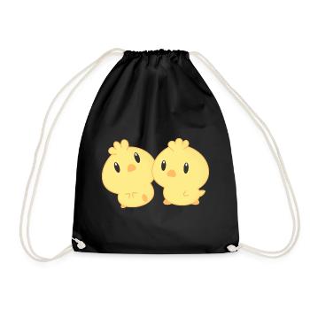 POUSSINS POULET JEUNE PETIT PETIT PETIT PETIT CADEAU DE FLASQUE - Sac de sport léger - noir - Devant