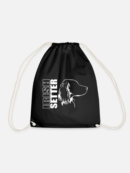 IRISH SETTER Profil Hunde Hund Wilsigns - Turnbeutel - Schwarz