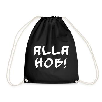 bequeme alltagskleidung, alla hob - Turnbeutel - Schwarz - Vorne